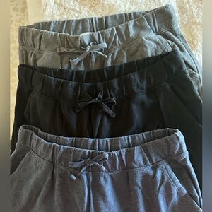 Lot of 3 Sonoma Navy, Gray, and Black Cargo Joggers